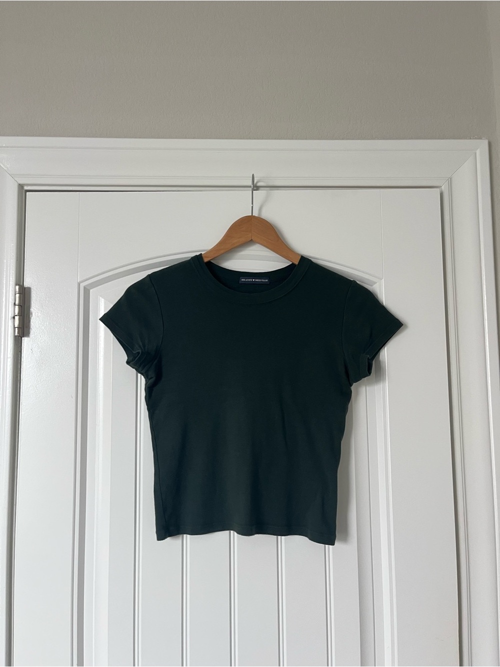 Brandy Melville Hailie Basic Top (Dark Green)